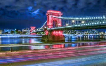 обоя szechenyi chain bridge, города, будапешт , венгрия, szechenyi, chain, bridge