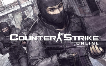 обоя видео игры, counter strike, спецназ, оружие, улица