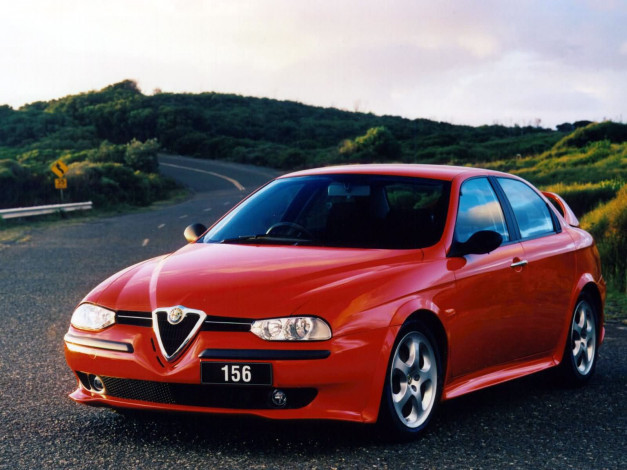 Обои картинки фото alfa, romeo, 156, spark, 1998, автомобили