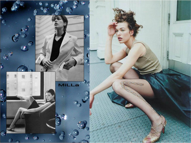 Обои картинки фото Milla Jovovich, девушки