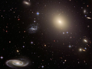 Картинка далекие галактики космос туманности