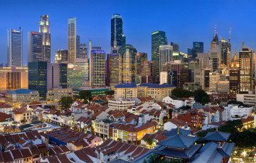 обоя города, сингапур
