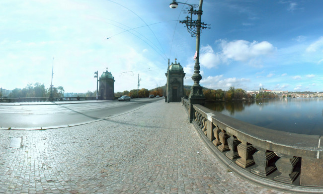 Обои картинки фото мост, легии, прага, города, Чехия