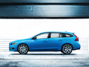 Картинка автомобили volvo 2014г polestar v60 синий