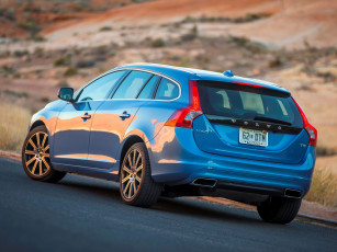 Картинка автомобили volvo 2014г синий us-spec v60 t5