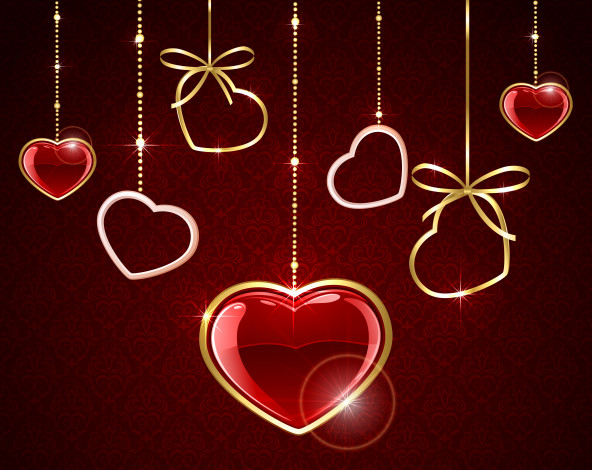 Обои картинки фото праздничные, день святого валентина,  сердечки,  любовь, сердечки