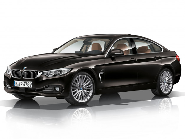 Обои картинки фото автомобили, bmw, 428i, gran, coupе, luxury, line, f36, 2014, темный