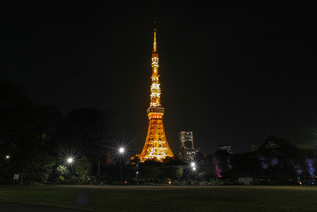 Обои картинки фото tokyo tower, города, токио , Япония, город