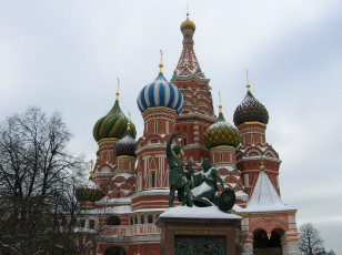 Картинка москва города москва+ россия храм памятник
