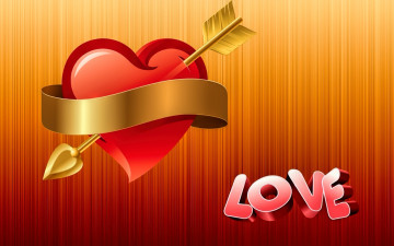 Картинка праздничные день+святого+валентина +сердечки +любовь стрела сердечко