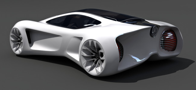 Обои картинки фото mercedes-benz biome concept, автомобили, mercedes-benz, biome, concept, автомобиль, белый
