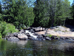 Картинка природа реки озера камни деревья река