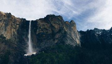 Картинка природа водопады поток горы