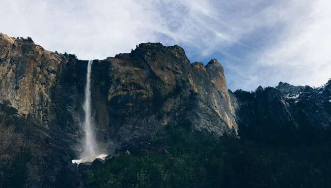 Обои картинки фото природа, водопады, поток, горы