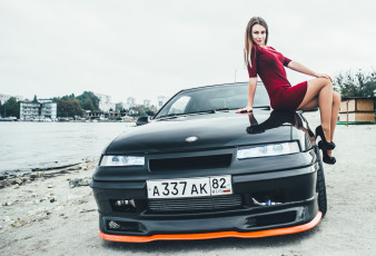 Картинка автомобили -авто+с+девушками opel calibra