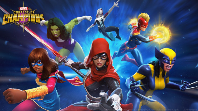 Обои картинки фото marvel,  contest of champions, видео игры, contest, of, champions, файтинг, action