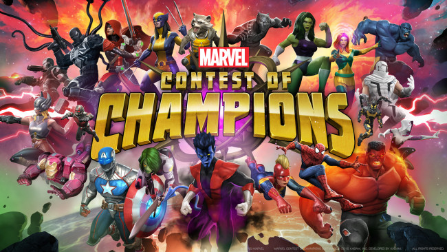 Обои картинки фото marvel,  contest of champions, видео игры, contest, of, champions, файтинг, action
