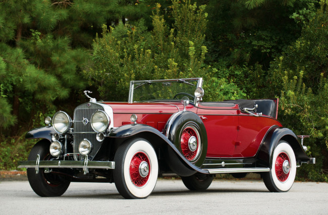 Обои картинки фото cadillac v12-370-a convertible coupe 1931, автомобили, cadillac, 1931, v12-370-a, convertible, coupe