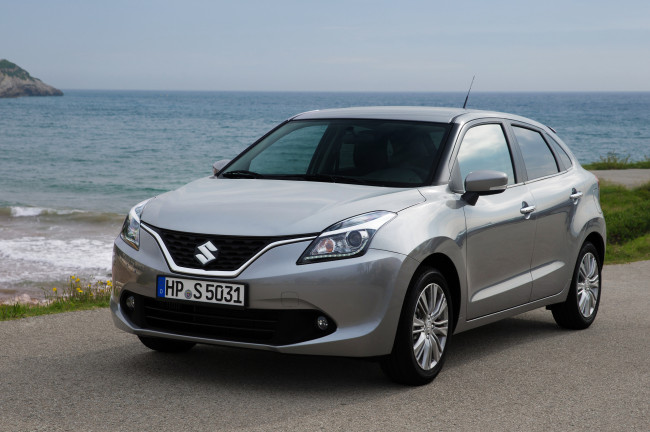 Обои картинки фото suzuki baleno 2015, автомобили, suzuki, серый, металлик, baleno, 2015