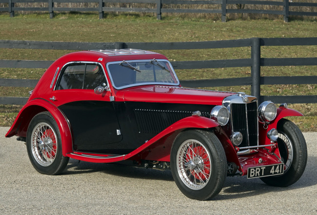 Обои картинки фото mg nb magnette airline coupe by allingham 1935, автомобили, mg, nb, magnette, airline, coupe, allingham, 1935