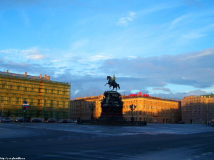 Картинка питер площадь перед исакиевским собором города санкт петербург петергоф россия