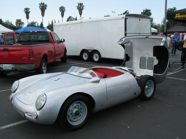 Обои картинки фото porsche, spyder, 1955, автомобили