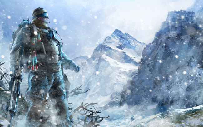 Обои картинки фото видео, игры, sniper, ghost, warrior, горы, снег, 2, снайпер