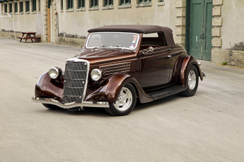 обоя 1935, ford, cabriolet street, rodder, top, автомобили, custom, classic, car, street-