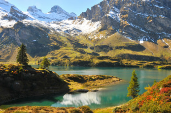 Картинка швейцария вольфеншиссен природа реки озера горы озеро