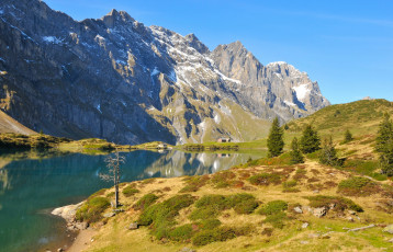 Картинка швейцария нидвальден вольфеншиссен природа реки озера озеро горы