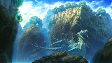 Картинка фэнтези драконы горы скалы дракон