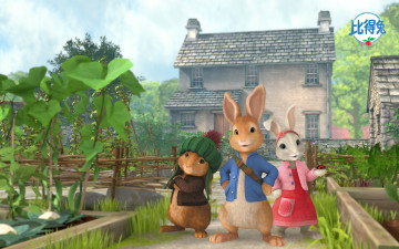 обоя peter rabbit , кролик питер, мультфильмы, - peter rabbit, кролики