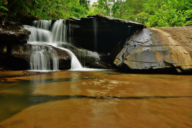 Обои картинки фото природа, водопады, stream, rocks, waterfall, поток, камни, водопад, water, river, вода, река