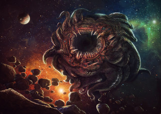 Картинка фэнтези существа вселенная лавкрафт безымянный город азатот azathoth