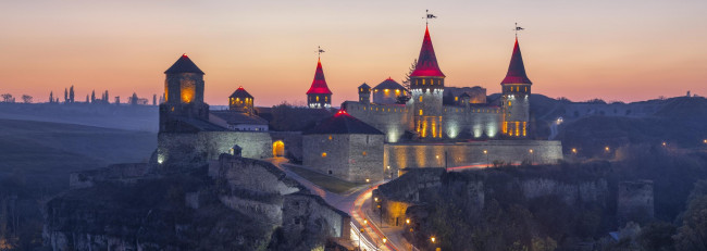 Обои картинки фото города, - панорамы, каменец, подольский, хмельницкая, обл, украина, крепость