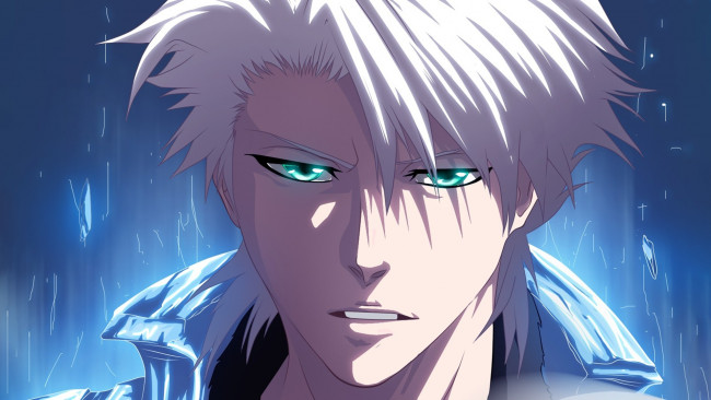 Обои картинки фото аниме, bleach, hitsugaya, toshiro