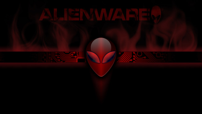 Обои картинки фото компьютеры, alienware, фон, логотип