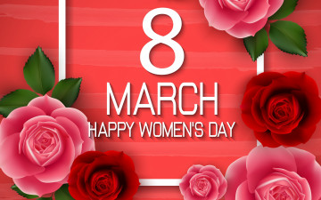 обоя праздничные, международный женский день - 8 марта, женский, день