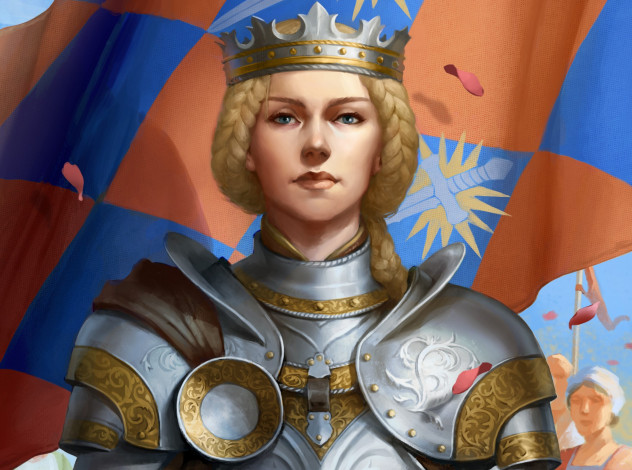 Обои картинки фото видео игры, pathfinder,  wrath of the righteous, королева, корона, флаг, латы