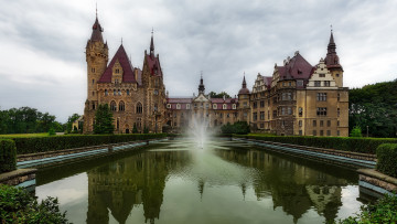 Картинка moszna+castle poland города замки+польши moszna castle