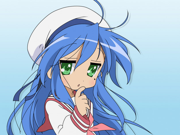 Обои картинки фото sailor, konata, аниме, lucky, star