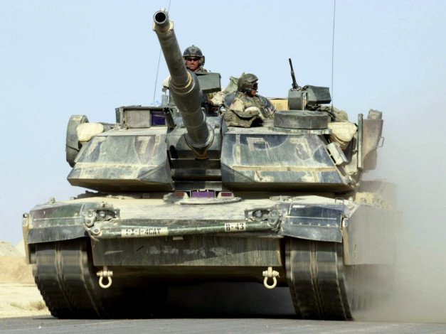 Обои картинки фото абрамс, техника, военная, гусеничная, бронетехника, танк, м1а2