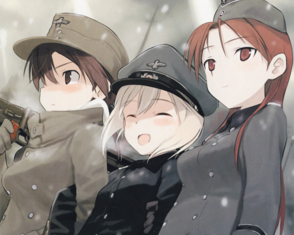 Обои картинки фото аниме, strike, witches