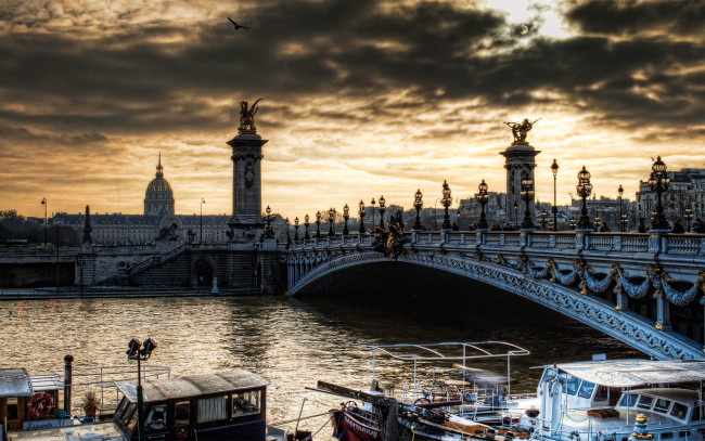 Обои картинки фото города, париж, франция, сена, река, архитектура