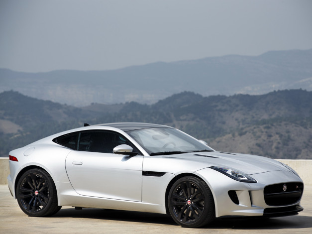 Обои картинки фото автомобили, jaguar, 2014, f-type, r, coupе, светлый