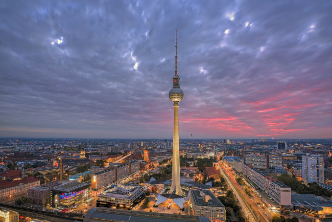 Обои картинки фото города, берлин , германия, телебашня