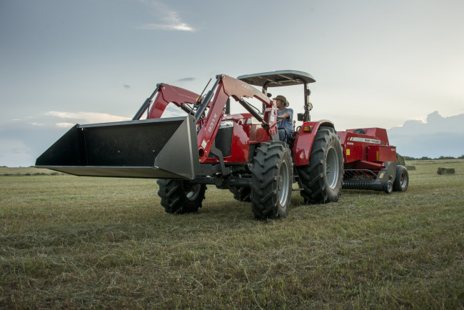 Обои картинки фото техника, фронтальные погрузчики, massey, ferguson