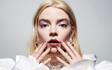 обоя девушки, anya taylor joy, взгляд