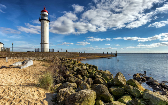 Обои картинки фото holland, hellevoetsluis, природа, маяки