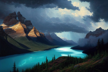 обоя 3д графика, природа , nature, пейзаж